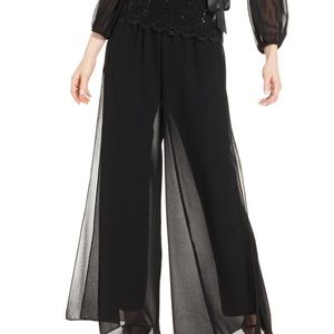 Alex Evening chiffon wide leg pants NWT